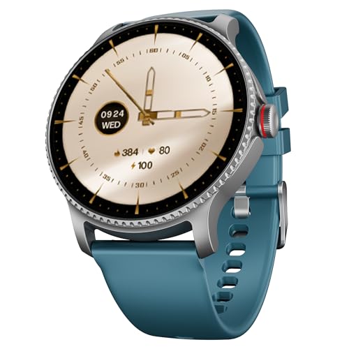 Boat Lunar Discovery Pro, 1.39" HD Display, Metal Body, QR Tray, Emergency SOS, Functional Crown, Multiple Sports Modes, HR,SpO2 & Sleep Tracking, Smart Watches for Men & Women (Steel Black)|B0FLK2QSHR