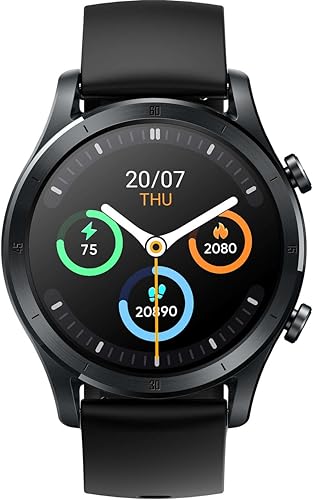 realme Smart Watch R100 (Black) | 1.32" HD Color Display | Bluetooth Calling & Sync Contacts | 100+ Watch Faces & Activity Tracking | Long Battery Life | Sleep & SpO2 Tracking | Slim Design | GPS - Nalanda Enterprises