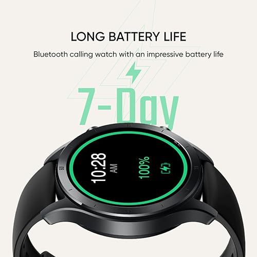realme Smart Watch R100 (Black) | 1.32" HD Color Display | Bluetooth Calling & Sync Contacts | 100+ Watch Faces & Activity Tracking | Long Battery Life | Sleep & SpO2 Tracking | Slim Design | GPS|B0FS825XD9