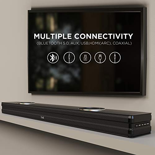 Boat 2025 Launch Aavante Prime 5.1 7050D, Dolby Audio, 700W Signature Sound, 5.1CH with Wireless Subwoofer & Wireless Satellites, Bluetooth Sound bar, Home Theatre Soundbar Speaker (Premium Black)|B0FLYD83H7