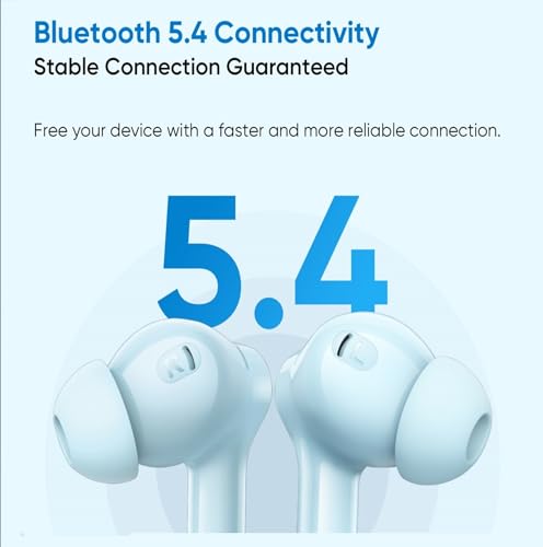 realme Earbuds T110 with Ai Enc for Calls, Upto 38 Hours of Playback and Fast Charging Bluetooth in Ear Headset (Punk Black, True Wireless)|B0D212YMD7
