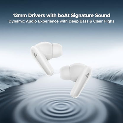 boAt Airdopes 131 Elite ANC, 32dB Active Noise Cancellation, 60HRS Battery, Ambient Mode, 4Mics ENx, Fast Charge, IPX5, v5.3 Bluetooth Earbuds, TWS Ear Buds Wireless Earphones with mic (Active Black)|B0DVZDYJQ1