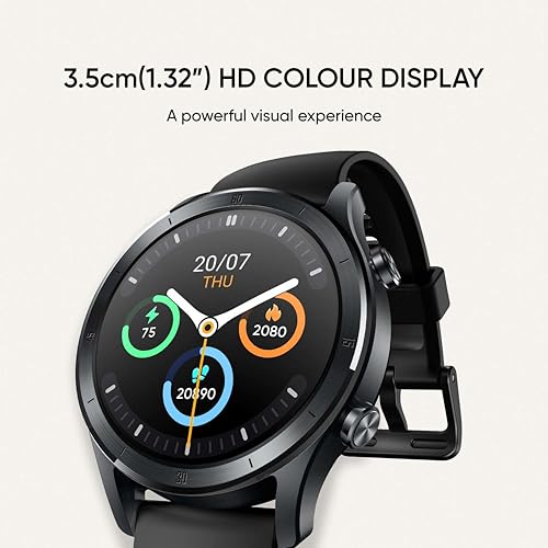 realme Smart Watch R100 (Black) | 1.32" HD Color Display | Bluetooth Calling & Sync Contacts | 100+ Watch Faces & Activity Tracking | Long Battery Life | Sleep & SpO2 Tracking | Slim Design | GPS|B0FS825XD9