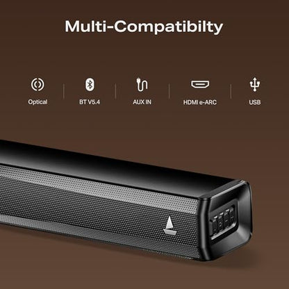 Boat 2025 Launch Aavante Prime 5.1 7050D, Dolby Audio, 700W Signature Sound, 5.1CH with Wireless Subwoofer & Wireless Satellites, Bluetooth Sound bar, Home Theatre Soundbar Speaker (Premium Black)|B0FLYD83H7