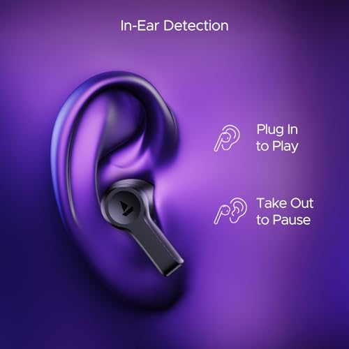 boAt Nirvana Lucid w/ 32 dB ANC, Multi-Point Connectivity, in-Ear Detection, 60HRS Playback, Hearables App, 4 Mics ENx, IPX5 Truly Wireless in Ear Earbuds, TWS Ear Buds(Zinc White)|B0DKJLNN79
