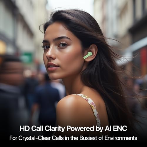 Mivi DuoPods C2 TWS [New Launch], 50 Hrs Playtime, HD Call Clarity with AI-ENC, 13mm Bass Drivers, Low Latency, BT v5.3, Type C Charging, Made in India Earbuds|B0F2FRNSC3