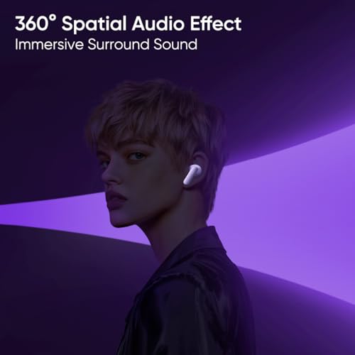realme Earbuds Air 7 True Wireless,12.4mm Dynamic Bass Drivers,52Hrs Playtime,52dB Hybrid ANC,6 Mic ENC,45ms Low Latency,360° Spatial Audio,Hi-Res LHDC,IP55 Dust & Water Resistant,BT v5.4(SlateGrey)|B0F5GV3Y87