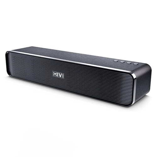 Mivi Fort H30 Portable Bluetooth Speakers Soundbar – [Newly launched] 30W Bluetooth Soundbar for Campus Life, 2.0 Channel, Sleek Design, 6 Hours Playtime, Multi-connectivity, Made in India - Nalanda Enterprises