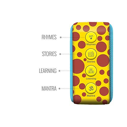 Carvaan Saregama Mini Kids - Pre-Loaded with Stories, Rhymes, Learnings, Mantras with Bluetooth/USB/Aux in-Out - Nalanda Enterprises