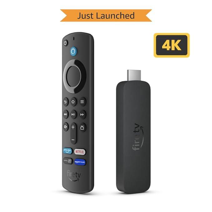 All-new Amazon Fire TV Stick 4K streaming device, ultra-cinematic 4K streaming, supports Wi-Fi 6, Dolby Vision/Atmos, HDR10+ - Nalanda Enterprises