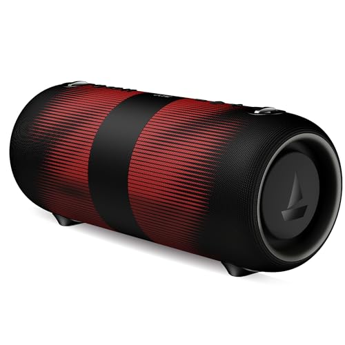 Boat 2025 Launch Stone 1200 Pro, 60W Boat Signature Sound, 76.2mm Drivers, TWS,7.5H Battery, Built-in Mic, Carry Strap,IPX6, Bluetooth Speaker, Wireless Speaker, Portable Speaker (Twilight Black) - Nalanda Enterprises