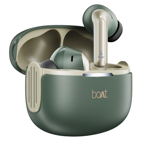 boAt Airdopes 219, 4Mics ENx, 40H Battery, Best in Segment for Calling, Stream Ad Free Music via App Support, Bluetooth Earbuds, TWS Ear Buds Wireless Earphones with mic (Carbon Black)|B0FC2Y3XGV