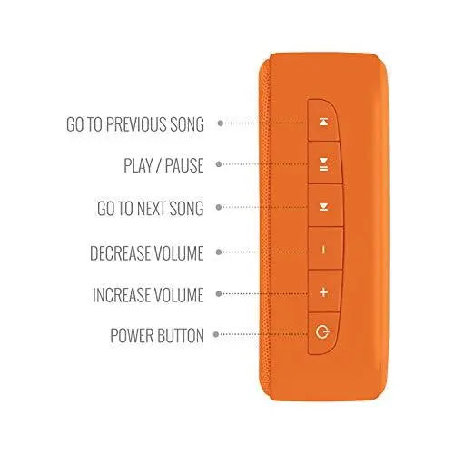 Carvaan Saregama Mini 2.0 Shrimad Bhagavad Gita- Music Player with Bluetooth/FM/AM/AUX (Saffron Orange) - Nalanda Enterprises