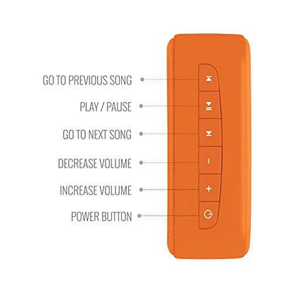 Carvaan Saregama Mini 2.0 Shrimad Bhagavad Gita- Music Player with Bluetooth/FM/AM/AUX (Saffron Orange) - Nalanda Enterprises