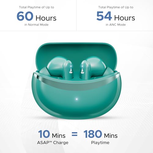 boAt Airdopes 131 Elite ANC, 32dB Active Noise Cancellation, 60HRS Battery, Ambient Mode, 4Mics ENx, Fast Charge, IPX5, v5.3 Bluetooth Earbuds, TWS Ear Buds Wireless Earphones with mic (Active Black)|B0DVZDYJQ1