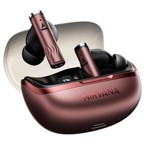 boAt Nirvana Zenith Pro(2025),50dB Hybrid Adaptive ANC,Spatial Audio, Hi-Res Audio LDAC,6Mics AI-ENx,80 Hrs Battery,Bluetooth,TWS Ear Buds Wireless Earphones with mic,NoiseCancellation(Platinum Gold)|B0DXPL5XHF