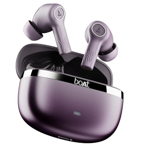 boAt Nirvana Ion ANC Pro Truly Wireless in Ear Ear Buds w/Hi-Res Audio w/LDAC, Upto 32 dB ANC, 120 Hrs Playback, Crystal Bionic Sound Powered by HiFi, ENx Tech, Hearables App(Blazing Comet) - Nalanda Enterprises