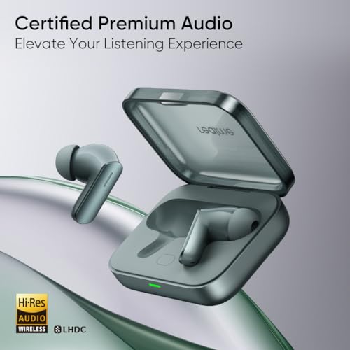 realme Buds Air 7,12.4mm Dynamic Bass Drivers,52Hrs Playtime,52dB Hybrid ANC,6 Mic ENC,45ms Low Latency,360° Spatial Audio,Hi-Res LHDC,IP55 Dust & Water Resistant,True Wireless TWS BT v5.4(Moss Green)|B0DRD7G7F5