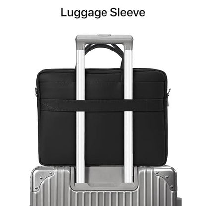 Vaku Luxos® FABINO 13.3"/14" Inch Laptop Bag Leather Collection Messenger Organizer Shoulder Sling Office Bag for Men & Women With Adjustable Strap for Laptop and MacBook - Nalanda Enterprises