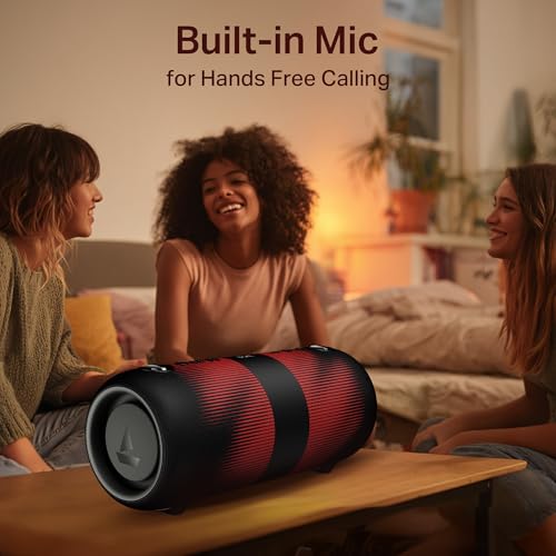 Boat 2025 Launch Stone 1200 Pro, 60W Boat Signature Sound, 76.2mm Drivers, TWS,7.5H Battery, Built-in Mic, Carry Strap,IPX6, Bluetooth Speaker, Wireless Speaker, Portable Speaker (Twilight Black)|B0FLYDHYY4