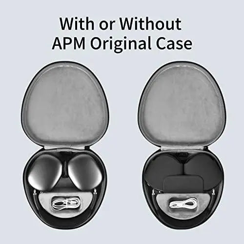 WIWU AirPods Max Case with Sleep Mode, Ethylene Vinyl Acetate Upgraded Smart Case for Headphones, Ultra-Slim Travel Carrying Case with Staying Power, Hard Shell Storage Bag (Gray) - Nalanda Enterprises