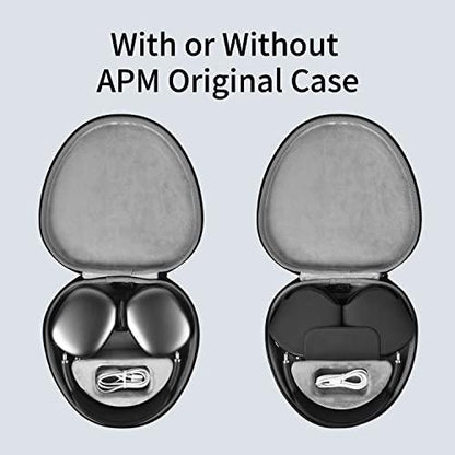 WIWU AirPods Max Case with Sleep Mode, Ethylene Vinyl Acetate Upgraded Smart Case for Headphones, Ultra-Slim Travel Carrying Case with Staying Power, Hard Shell Storage Bag (Gray) - Nalanda Enterprises