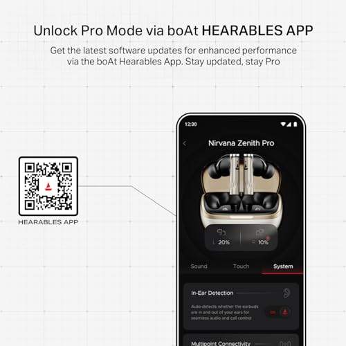 boAt Nirvana Zenith Pro(2025),50dB Hybrid Adaptive ANC,Spatial Audio, Hi-Res Audio LDAC,6Mics AI-ENx,80 Hrs Battery,Bluetooth,TWS Ear Buds Wireless Earphones with mic,NoiseCancellation(Platinum Gold)|B0DXPL5XHF