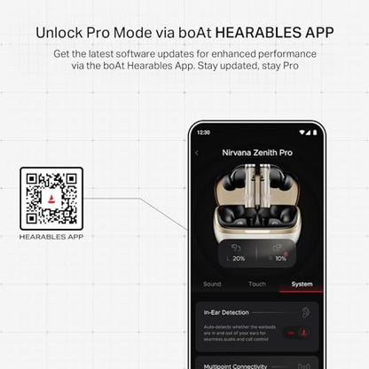 boAt Nirvana Zenith Pro(2025),50dB Hybrid Adaptive ANC,Spatial Audio, Hi-Res Audio LDAC,6Mics AI-ENx,80 Hrs Battery,Bluetooth,TWS Ear Buds Wireless Earphones with mic,NoiseCancellation(Platinum Gold)|B0DXPL5XHF