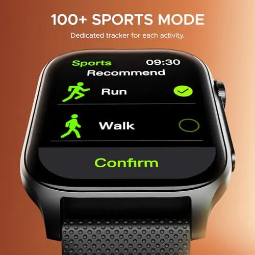 boAt New Launch Ultima Ember Smartwatch w/ 1.96” (4.97 cm) AMOLED Display, Functional Crown, 100+ Sports Modes, BT Calling, Camera & Music Control, IP68 Resistance, Custom Watch Faces (Bold Black) - Nalanda Enterprises