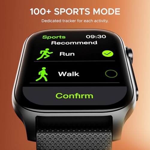 boAt New Launch Ultima Ember Smartwatch w/ 1.96” (4.97 cm) AMOLED Display, Functional Crown, 100+ Sports Modes, BT Calling, Camera & Music Control, IP68 Resistance, Custom Watch Faces (Bold Black) - Nalanda Enterprises