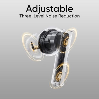 realme Buds T310 True Wireless in-Ear Earbuds with 46dB Hybrid ANC, 360° Spatial Audio, 12.4mm Dynamic Bass Driver, Upto 40Hrs Battery and Fast Charging (Vibrant Black)|B0DBGP48NW