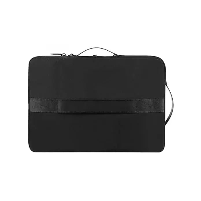 WIWU | Alpha Slim Sleeve Laptop Bag | Water-resistant - Durable YKK Zipper | Faux fur lining protection - Retractable waterproof TPU handle - Multi-layer storage space. | Black - Nalanda Enterprises