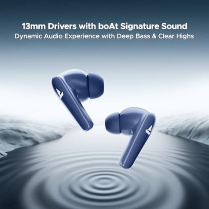 boAt Airdopes 131 Elite ANC, 32dB Active Noise Cancellation, 60HRS Battery, Ambient Mode, 4Mics ENx, Fast Charge, IPX5, v5.3 Bluetooth Earbuds, TWS Ear Buds Wireless Earphones with mic (Active Black)|B0DVZDYJQ1