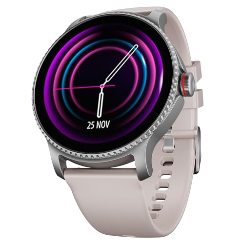 Boat Lunar Discovery Pro, 1.39" HD Display, Metal Body, QR Tray, Emergency SOS, Functional Crown, Multiple Sports Modes, HR,SpO2 & Sleep Tracking, Smart Watches for Men & Women (Steel Black)|B0FLK2QSHR