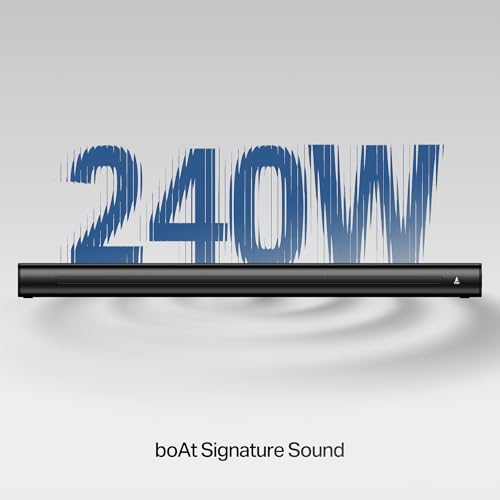 Boat 2025 Launch Aavante Prime 5.1 7050D, Dolby Audio, 700W Signature Sound, 5.1CH with Wireless Subwoofer & Wireless Satellites, Bluetooth Sound bar, Home Theatre Soundbar Speaker (Premium Black)|B0FLYD83H7