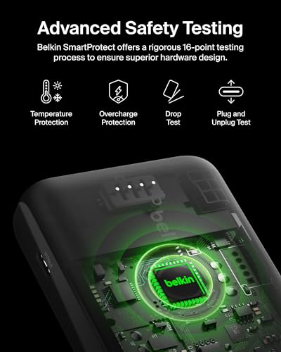 Belkin 20000 mAh Power Bank | Super Fast Charging | USB-C PD Port | 15W Charging for iPhone Series (16, 16 Pro Max), Samsung Galaxy, Google Pixel & More | 2 Years Warranty | Blue|B09NTNMXL8