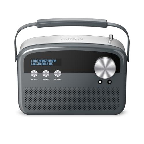 Saregama Carvaan Lite Hindi - Portable Music Player with 3000 Pre-Loaded Evergreen Songs, FM/BT/AUX (Graphite Grey) - Nalanda Enterprises
