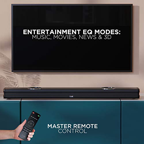 Boat 2025 Launch Aavante Prime 5.1 7050D, Dolby Audio, 700W Signature Sound, 5.1CH with Wireless Subwoofer & Wireless Satellites, Bluetooth Sound bar, Home Theatre Soundbar Speaker (Premium Black)|B0FLYD83H7