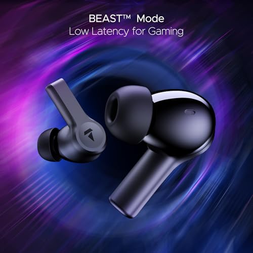 boAt Nirvana Lucid w/ 32 dB ANC, Multi-Point Connectivity, in-Ear Detection, 60HRS Playback, Hearables App, 4 Mics ENx, IPX5 Truly Wireless in Ear Earbuds, TWS Ear Buds(Zinc White)|B0DKJLNN79
