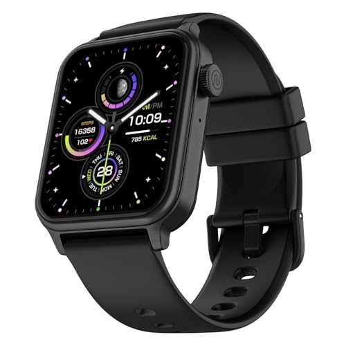 Noise Pulse 2 Max 1.85" Display, Bluetooth Calling Smart Watch, 10 Days Battery, 550 NITS Brightness, Smart DND, 100 Sports Modes, Smartwatch for Men and Women (Jet Black)|B0B6BLTGTT