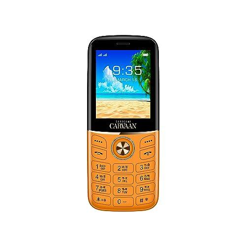 Carvaan Saregama Hindi (Don Lite M23)- Keypad Mobile Phone - 351 Pre-Loaded Evergreen Hindi Songs, Dual Sim, 2.4 Inch Display, 1400 mAh Battery, 600 MB Memory, FM, BT, Camera with Flash | Iris Orange - Nalanda Enterprises