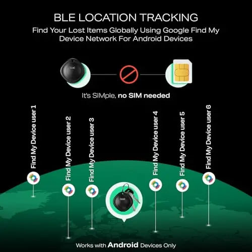 boAt New Launch Tag for Android Devices with Global Item Location Tracking, BT Tracker for Personal Items, Google Find My Device App Support, 80dB Alarm, Additional Battery, 1 Year Battery (Black) - Nalanda Enterprises
