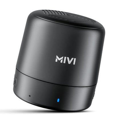 Mivi Play Bluetooth Speaker with 12 Hours Playtime. Wireless Speaker Made in India with Exceptional Sound Quality, Portable and Built in Mic-Black|B094RCC4L1