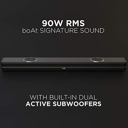 Boat 2025 Launch Aavante Prime 5.1 7050D, Dolby Audio, 700W Signature Sound, 5.1CH with Wireless Subwoofer & Wireless Satellites, Bluetooth Sound bar, Home Theatre Soundbar Speaker (Premium Black)|B0FLYD83H7