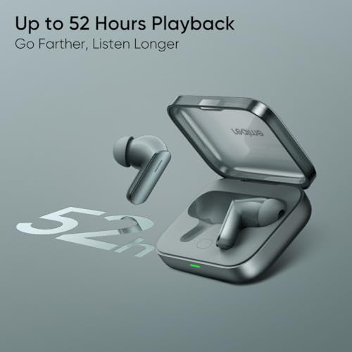 realme Buds Air 7,12.4mm Dynamic Bass Drivers,52Hrs Playtime,52dB Hybrid ANC,6 Mic ENC,45ms Low Latency,360° Spatial Audio,Hi-Res LHDC,IP55 Dust & Water Resistant,True Wireless TWS BT v5.4(Moss Green)|B0DRD7G7F5