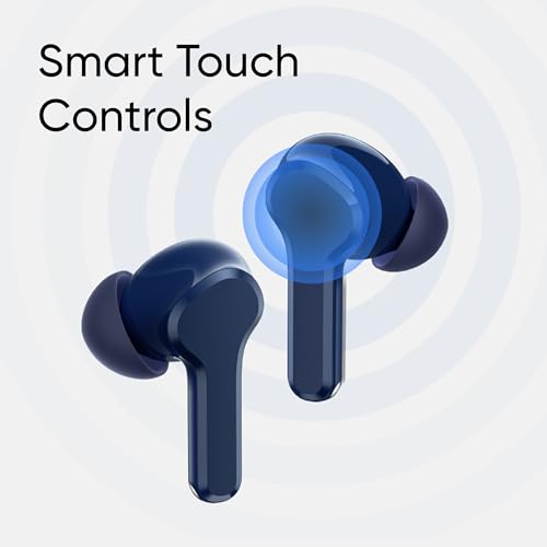 realme Earbuds T110 with Ai Enc for Calls, Upto 38 Hours of Playback and Fast Charging Bluetooth in Ear Headset (Punk Black, True Wireless)|B0D212YMD7