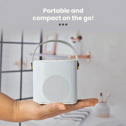 Toreto Jukebox Wireless Bluetooth Speaker 10W with Wireless Karaoke MIc IVoice Changing Feature | Deep Bass I USB I TWS I AUX I Outdoor Speaker with Carrying Strap (Pink) - Nalanda Enterprises