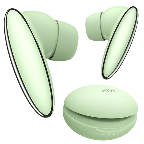 Mivi DuoPods Vibe Earbuds [New Launch], 60 Hours Playtime, AI-ENC for HD Calls, 13mm Drivers, IPX 4.0, BT v5.3, Made in India True Wireless Bluetooth Ear Buds|B0G2GKPK48