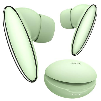 Mivi DuoPods Vibe Earbuds [New Launch], 60 Hours Playtime, AI-ENC for HD Calls, 13mm Drivers, IPX 4.0, BT v5.3, Made in India True Wireless Bluetooth Ear Buds|B0G2GKPK48