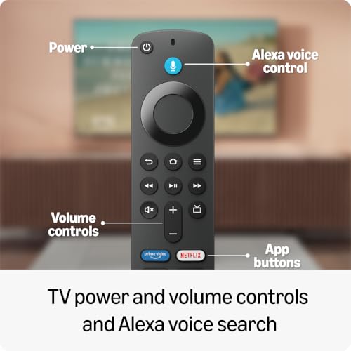 Amazon Fire TV Stick HD (newest model), Alexa Voice Remote with TV power & volume controls, full HD streaming device|B0CQN2BHW8
